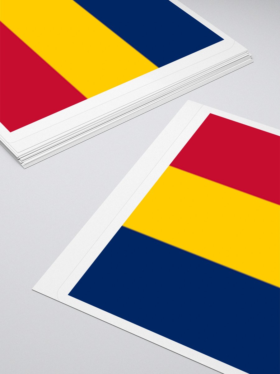 Chad Flag Sticker | Blue Yellow Red Design | Durable Vinyl | 3 Sizes product image (10)