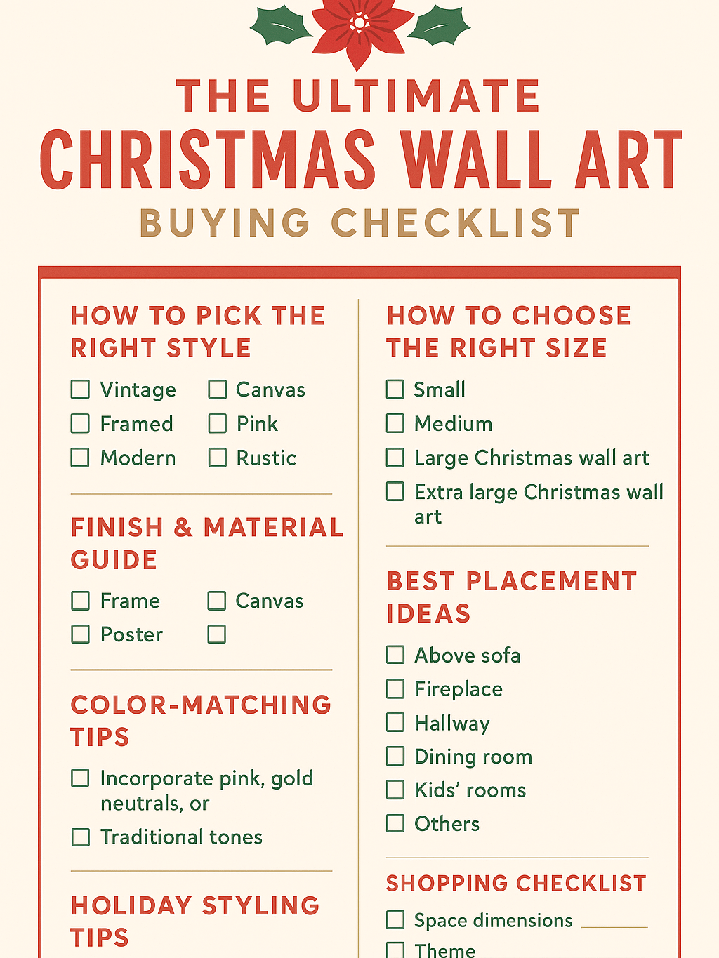 The Ultimate Christmas Wall Art Buying Checklist product image (1)