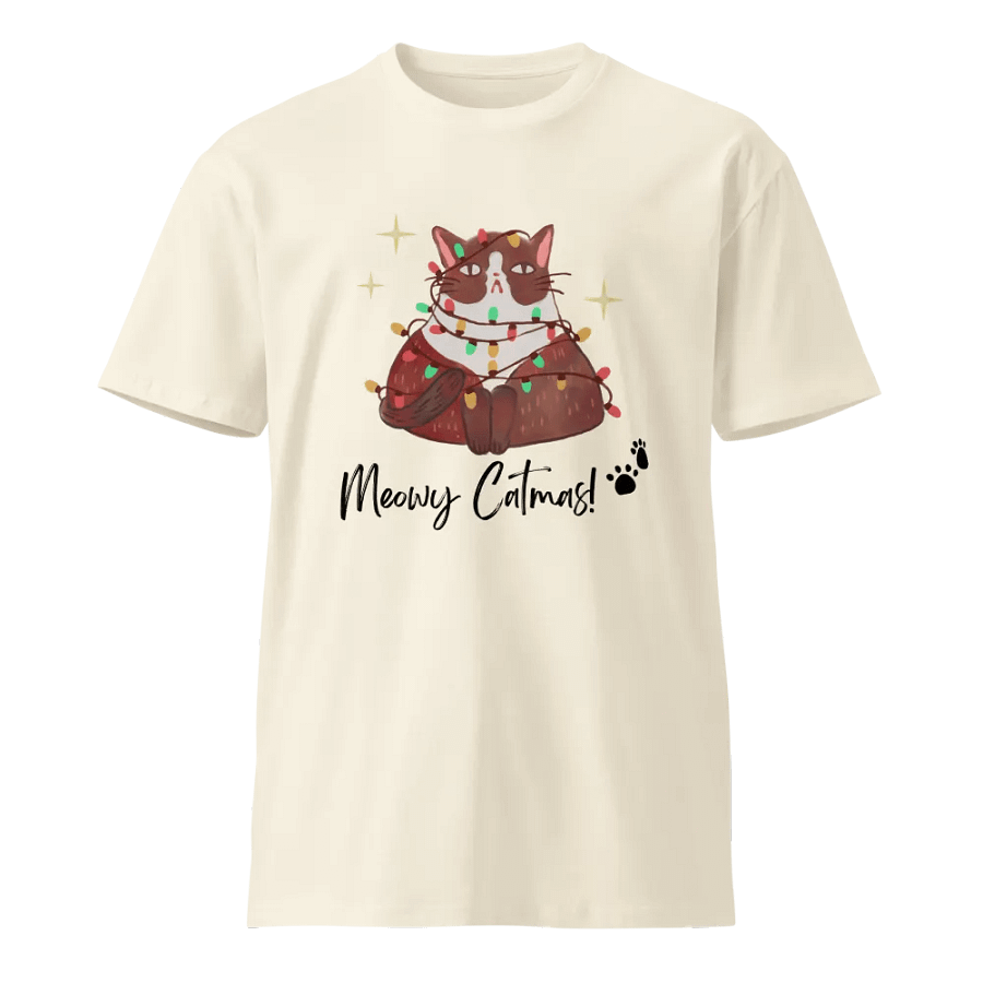Holiday Cat Lightshow Unisex T-Shirt product image (1)