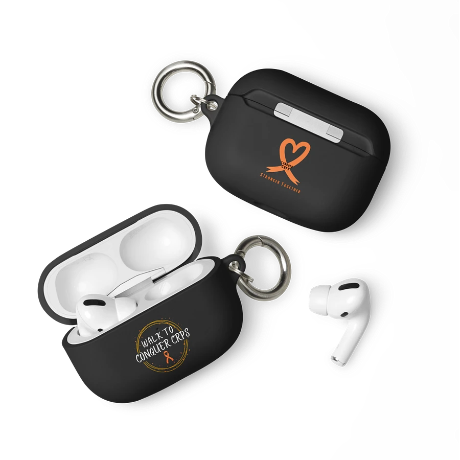 OFFICIAL Walk to Conquer CRPS Airpods Case- White Print product image (3)