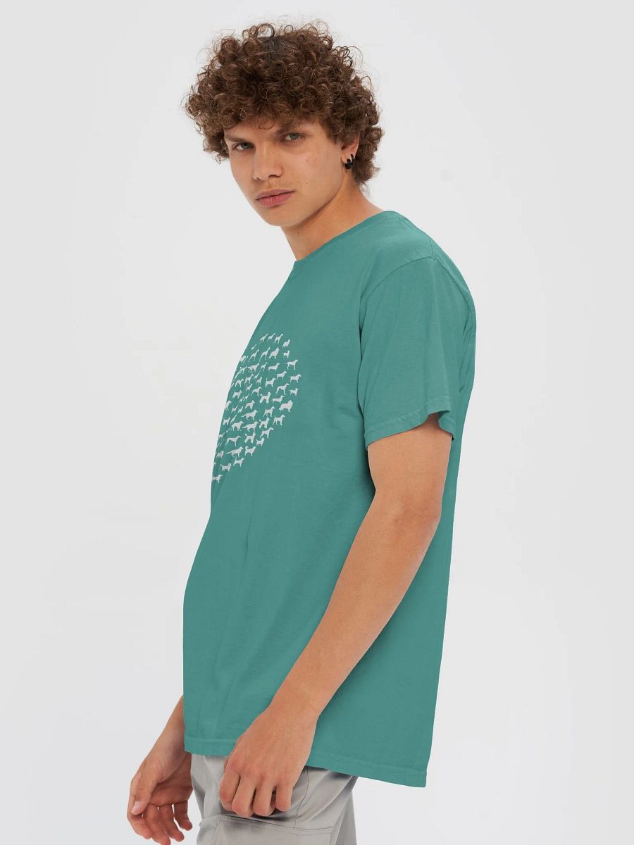 "heart made up of dogs" comfort colors tshirt product image (4)