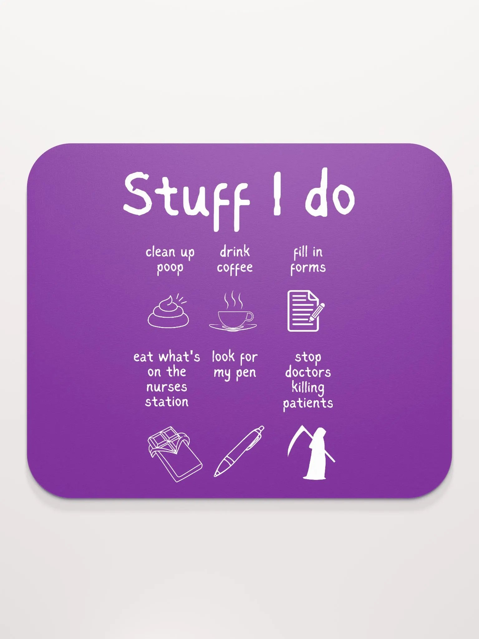 Funny Nurse Mousemat 