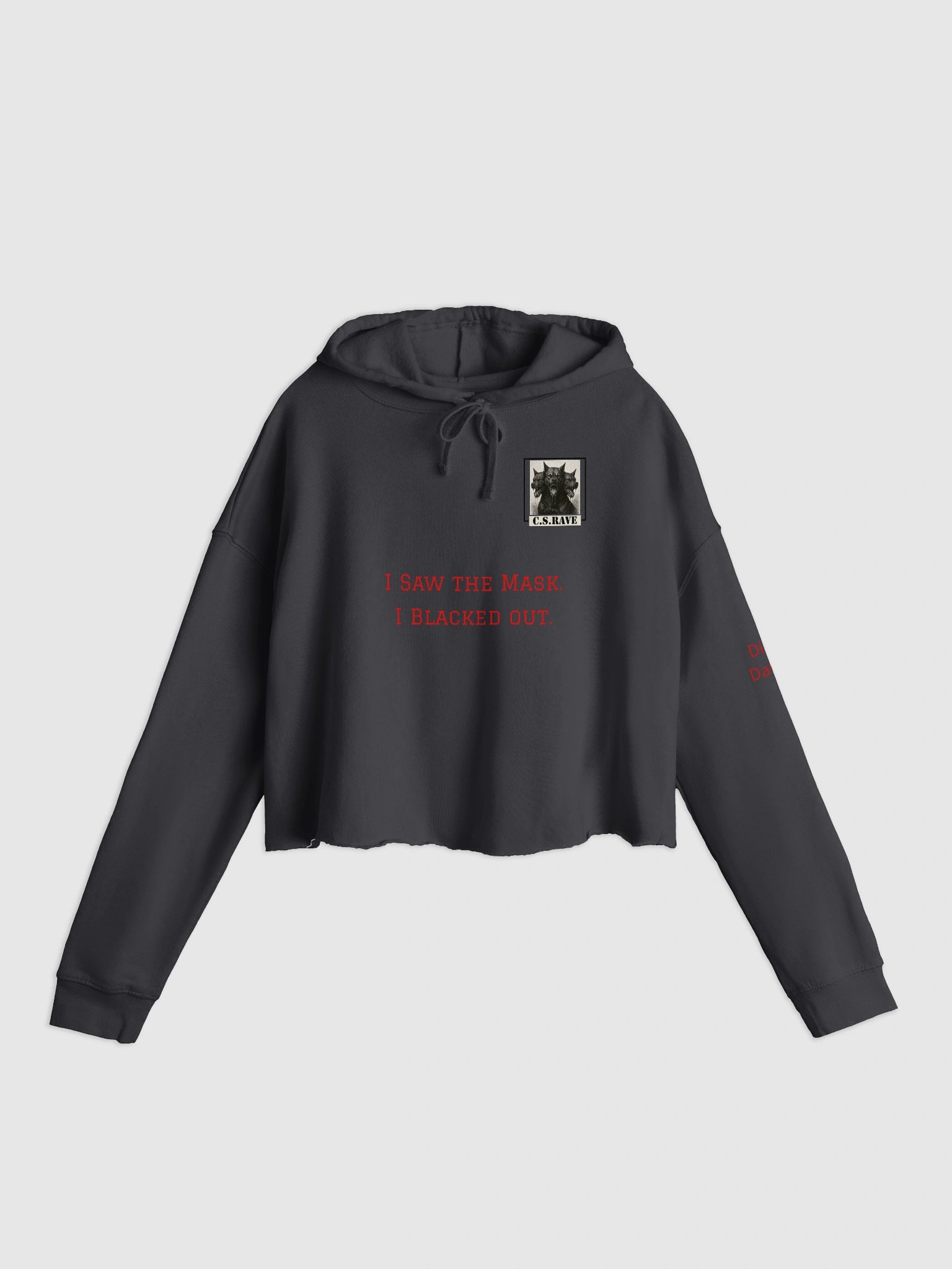 Blacked Out Hooded Crop Top product image (2)
