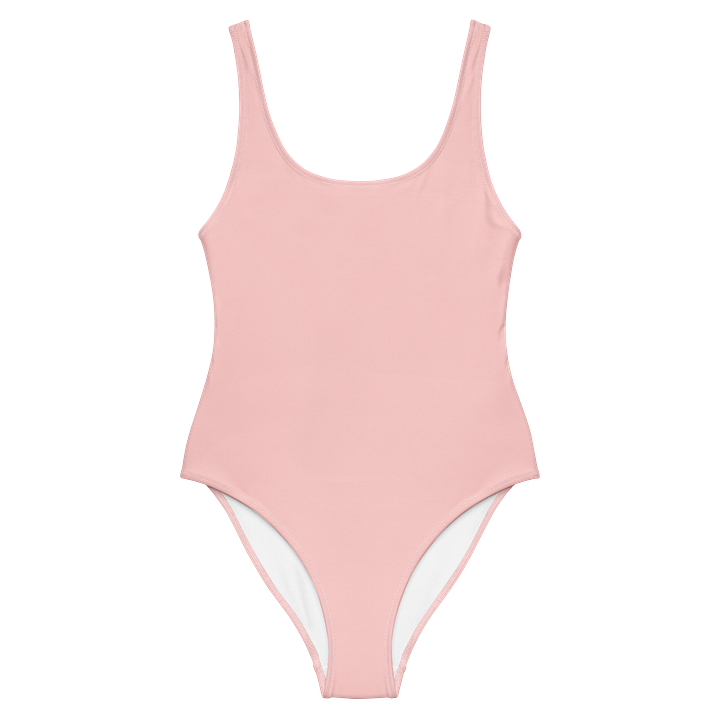 Rich People Nude Pink Solid Color Retro Inspired Women's One Piece Swimsuit product image (1)