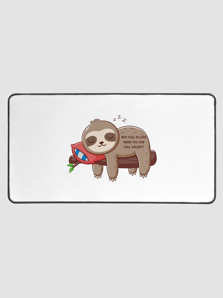Sloth Snooze Desk Mat product image (1)