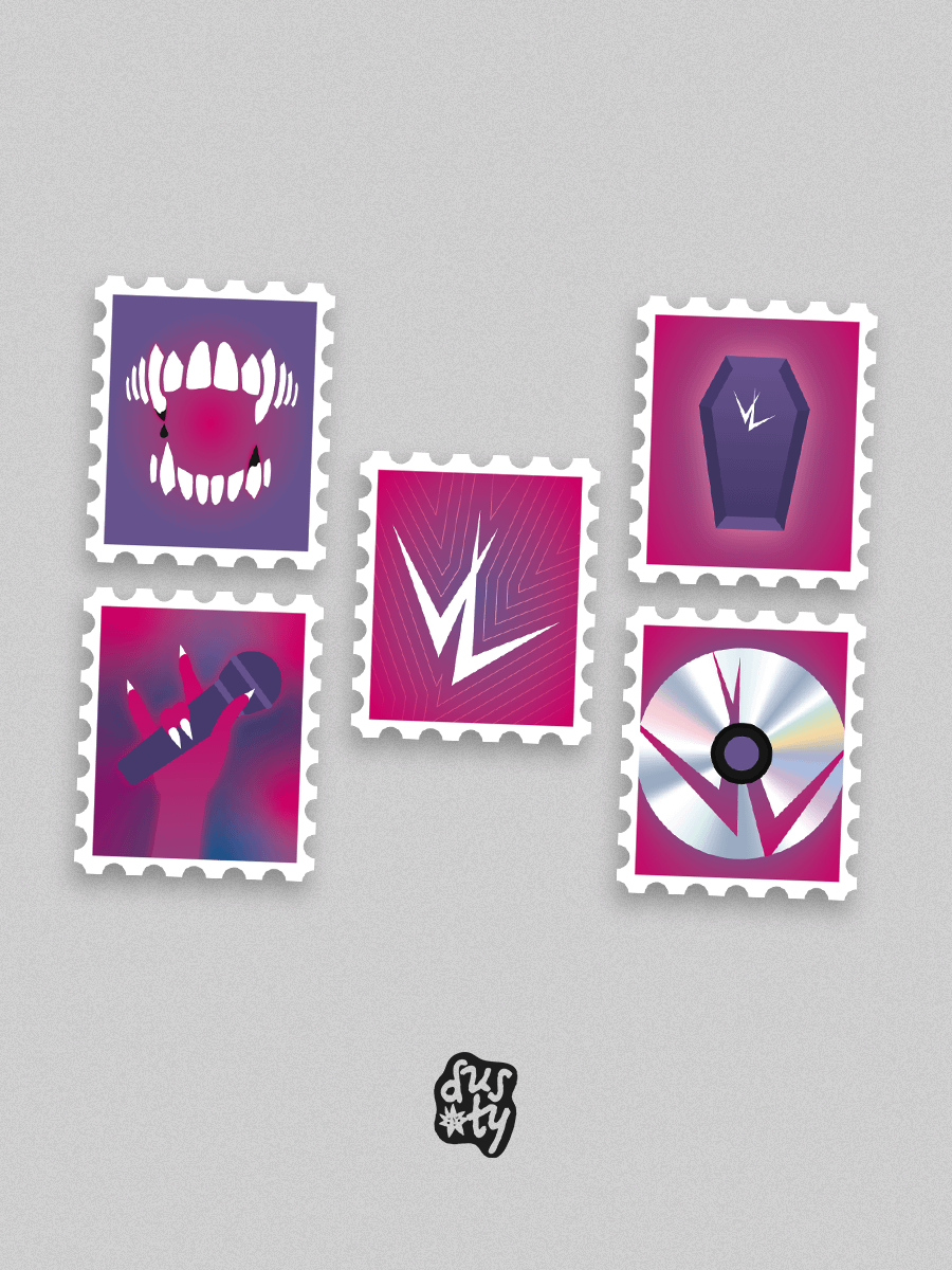 The Vampire Lestat - Stamps Stickers Set 2/2 product image (1)