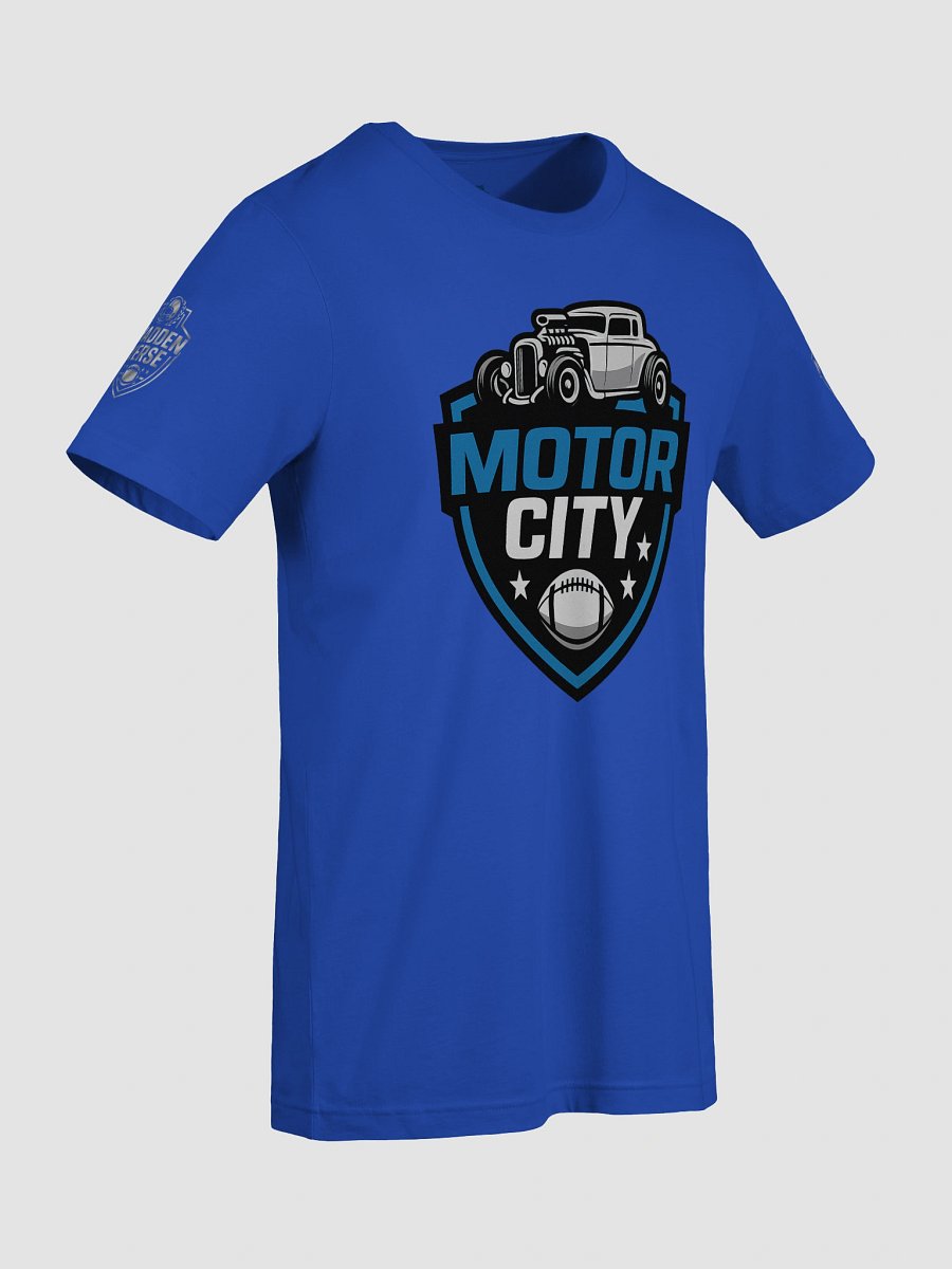 MOTOR CITY FOOTBALL BLUE SUPER SOFT TEE product image (9)