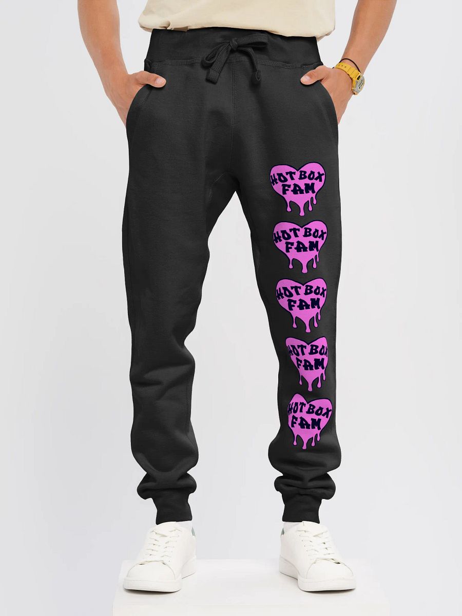 UNISEX HOT BOX FAM SOLID PINK LOGO SWEATPANTS product image (15)