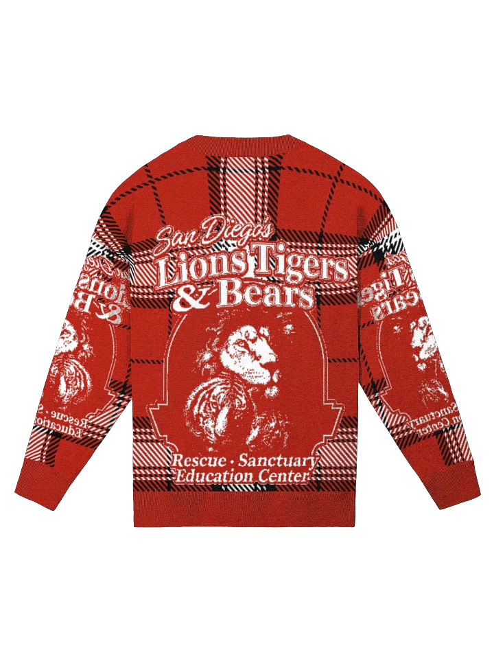 LTB Logo Red Tartan Knitted Sweater product image (2)