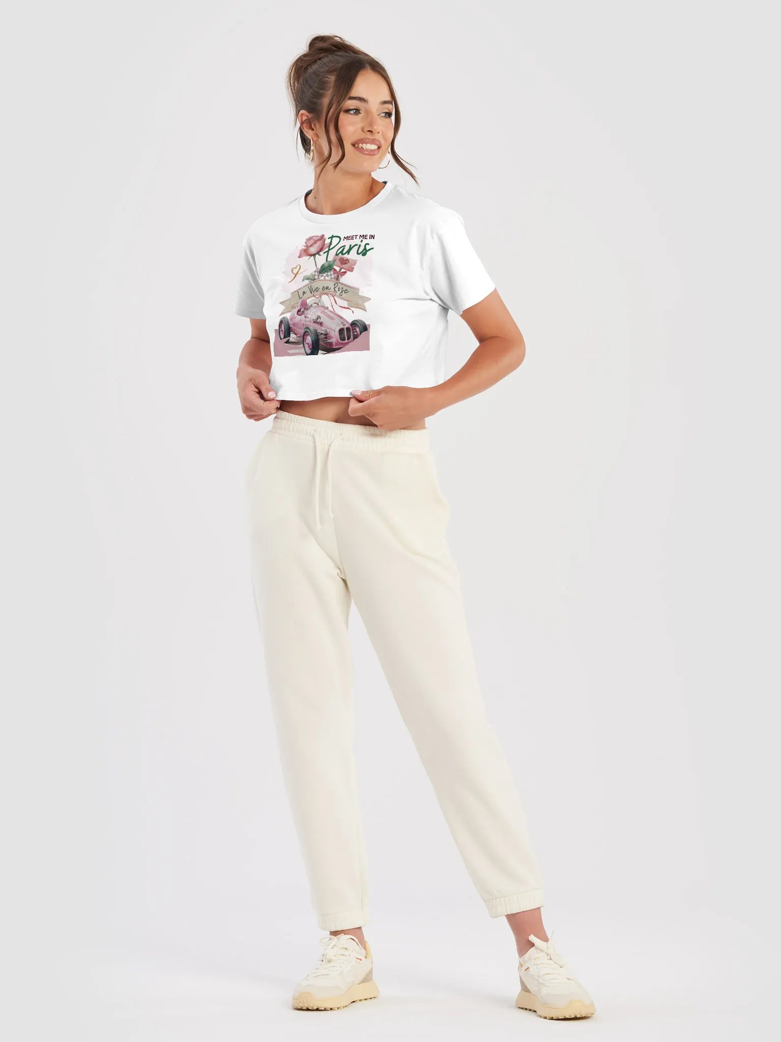 Vintage Romance Paris Crop Top product image (4)