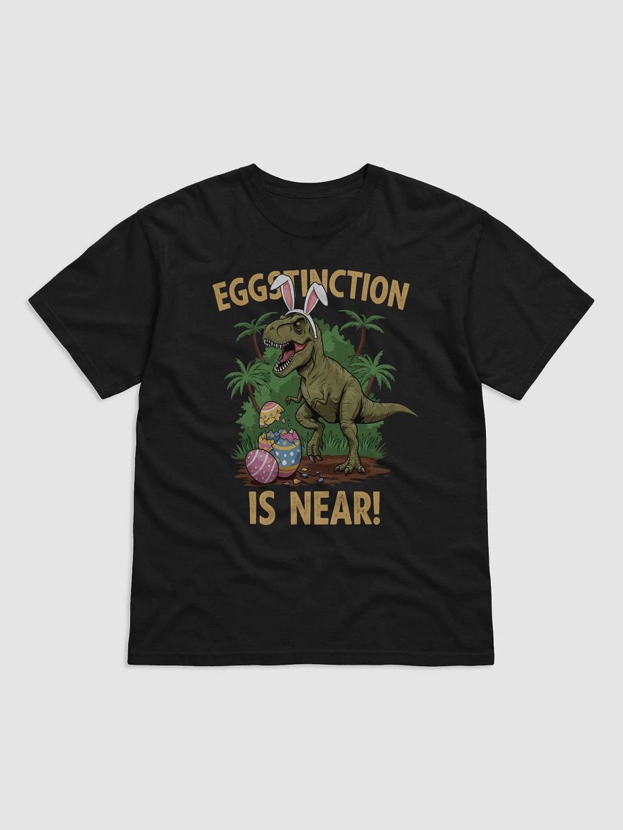 Funny Easter Dinosaur T-Shirt – Eggstinction Is Near product image (8)