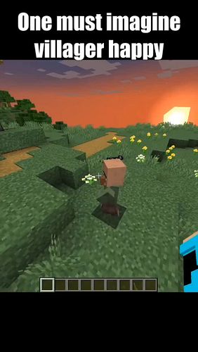 One must imagine villager happy #memes #minecraft #fyp