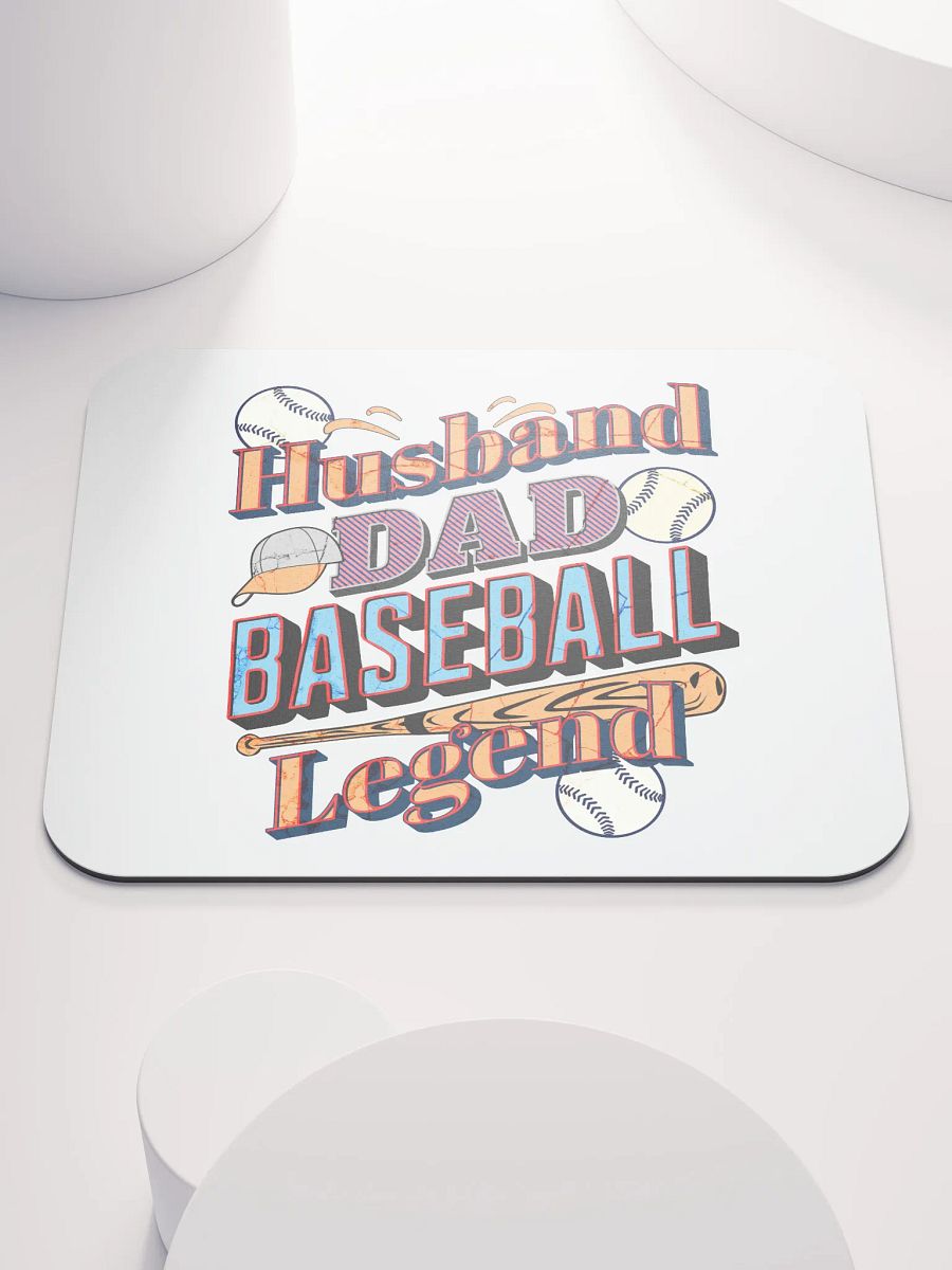Husband Dad Baseball Legend Mouse Pad product image (2)