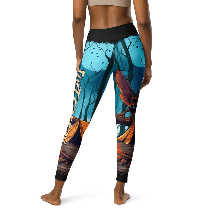 Eerie MothMan Forest Yoga Leggings product image (2)