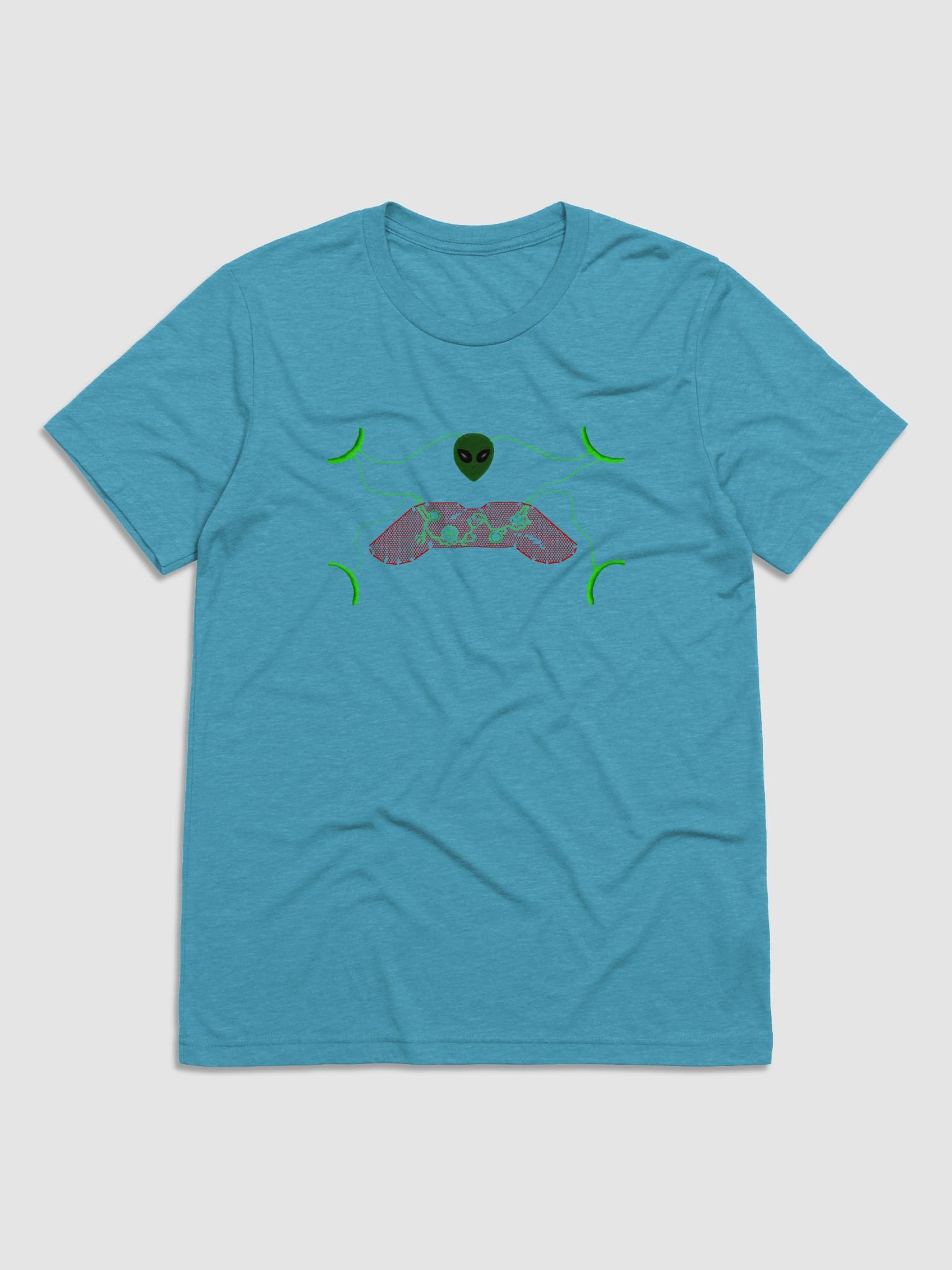 Galactic Gamer: Alien Controller T-Shirt product image (2)