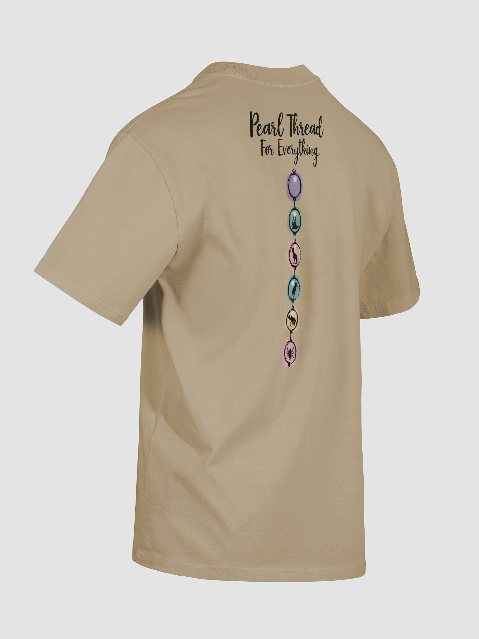 Colorful Bohemian Pearl Thread | Animal-Inspired Oversized Faded T-Shirt product image (30)