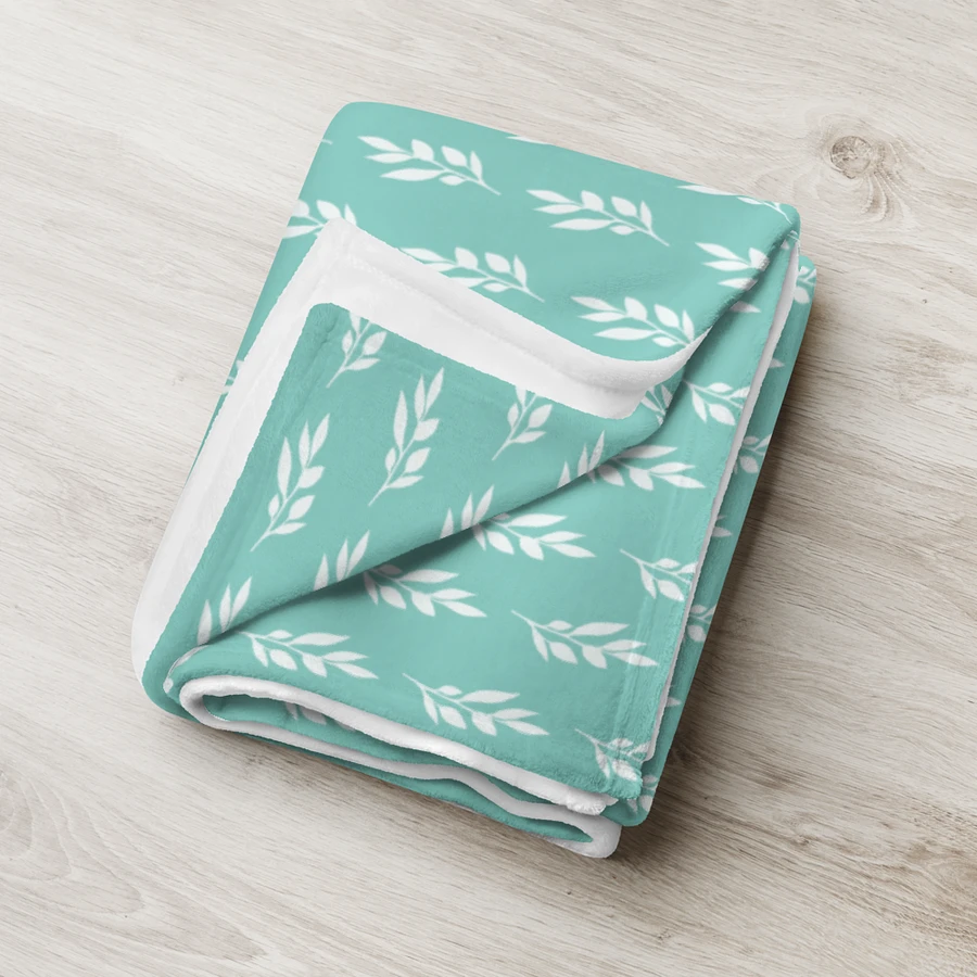 Drifting Leaves Mint Blanket product image (6)