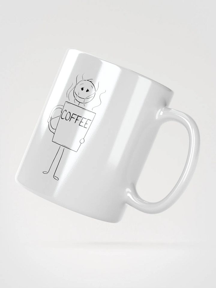 "Punderful Mornings" Spiky Silhouette White Mug product image (5)