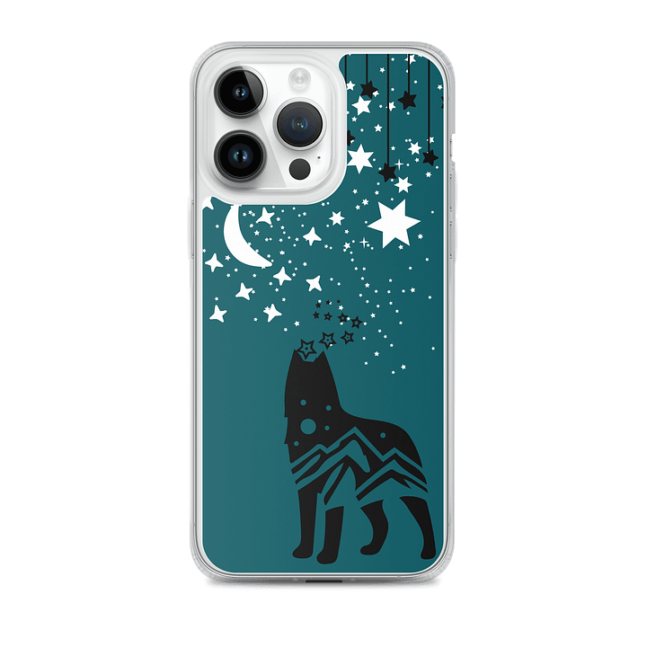Milky Way Wolf MagSafe® Clear iPhone® Case product image (2)