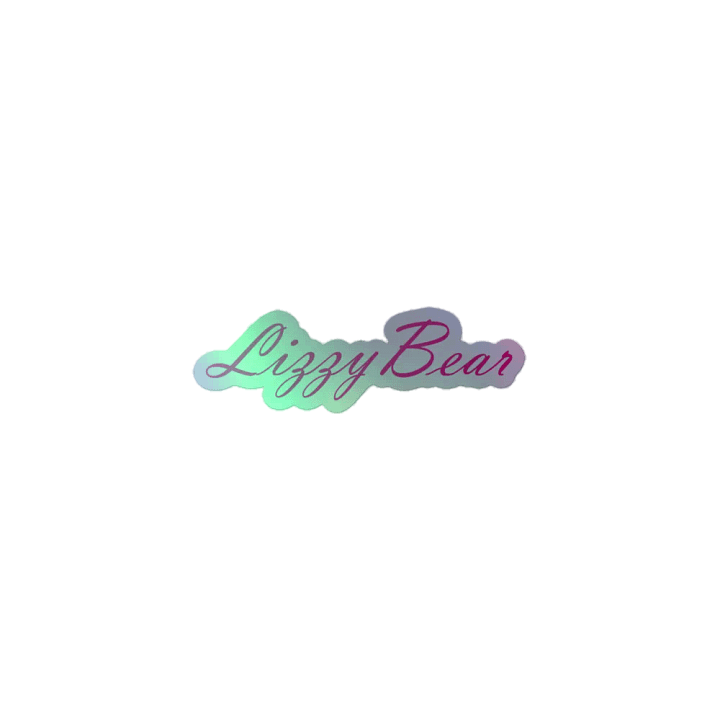 LizzyBear Name Holographic Sticker product image (1)