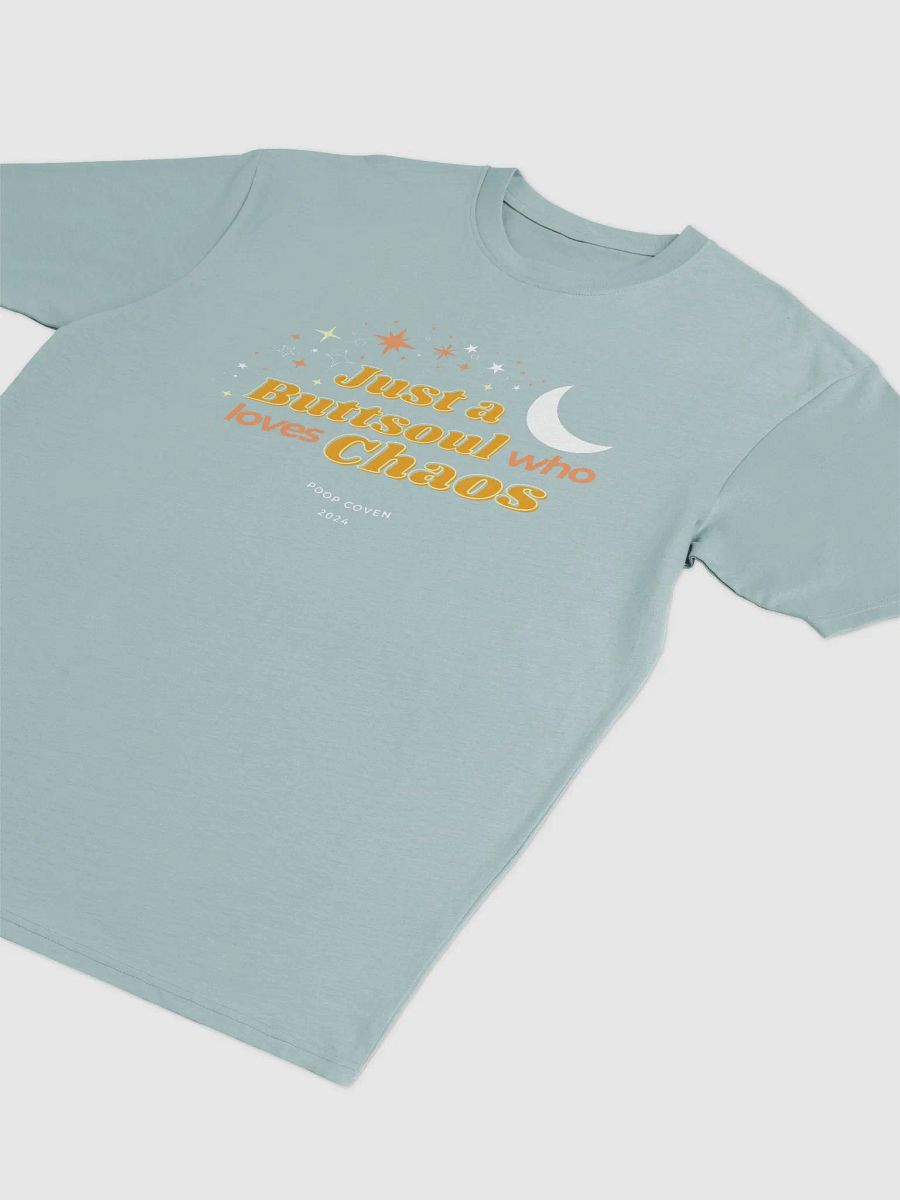 Just a Buttsoul Who Loves Chaos soft t-shirt product image (18)