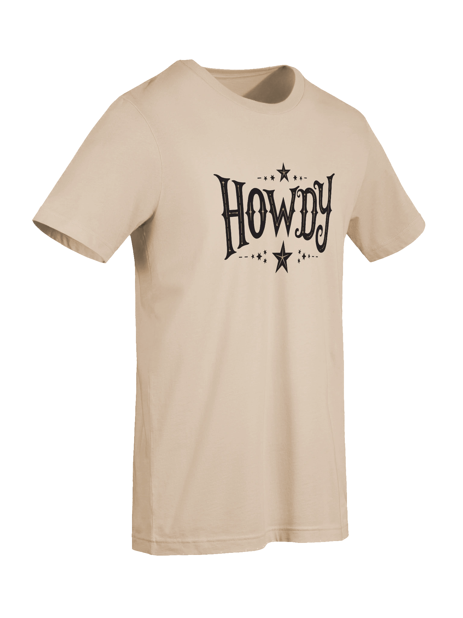 Howdy Vintage Western Typography T-Shirt - Retro Cowboy Greeting Tee with Stars - Country Style Shirt product image (95)