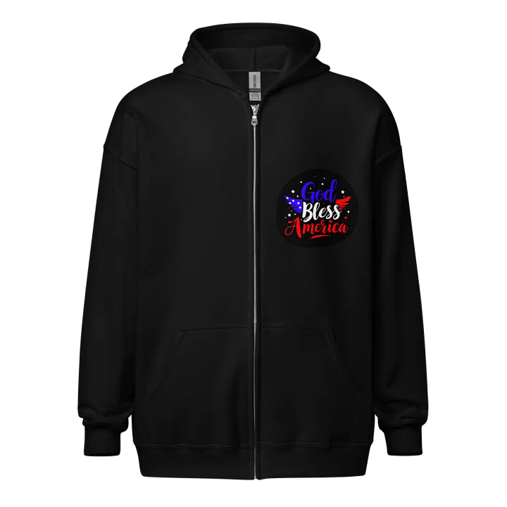 Zip Hoodie: God Bless America product image (1)