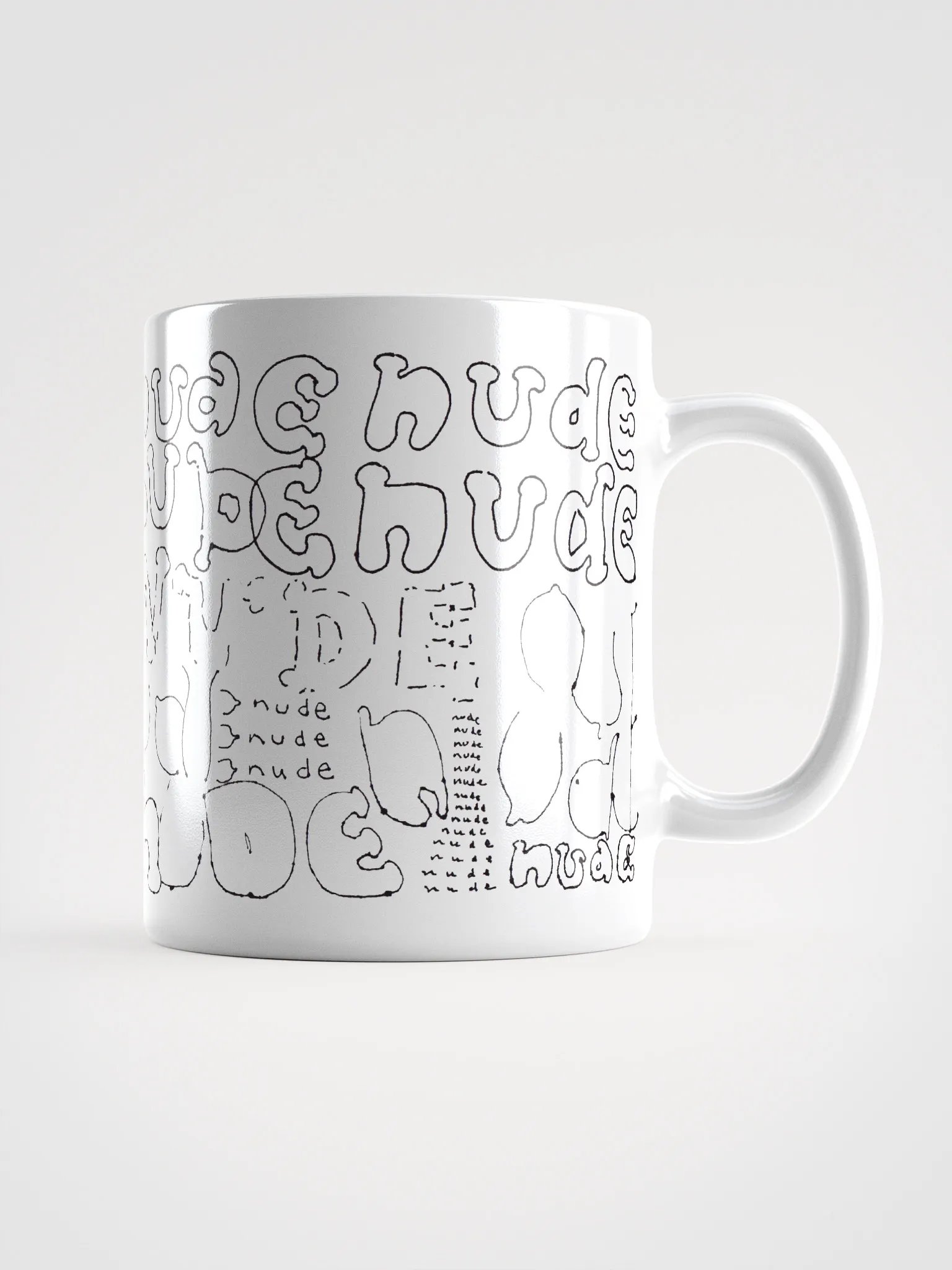 Nude White Glossy Mug product image (2)