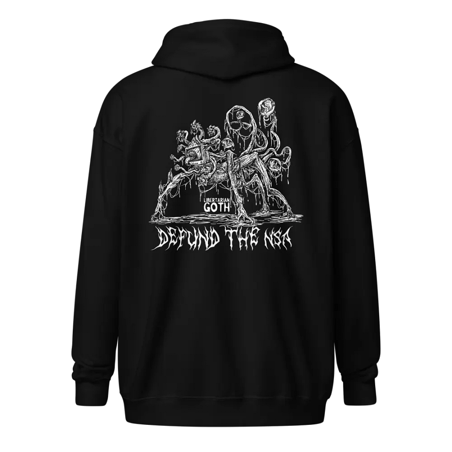 Defund the NSA Humanoid Zip Hoodie product image (1)