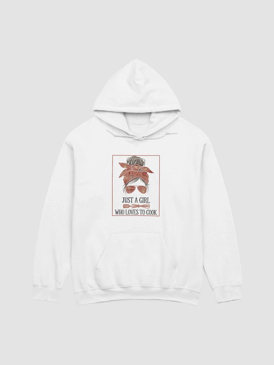 Women "JUST A GIRL WHO LOVES TO COOK" premium pullover hoodie product image (1)