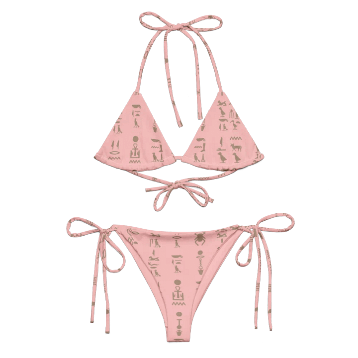 Isis Pink Hieroglyphs String Bikini product image (1)