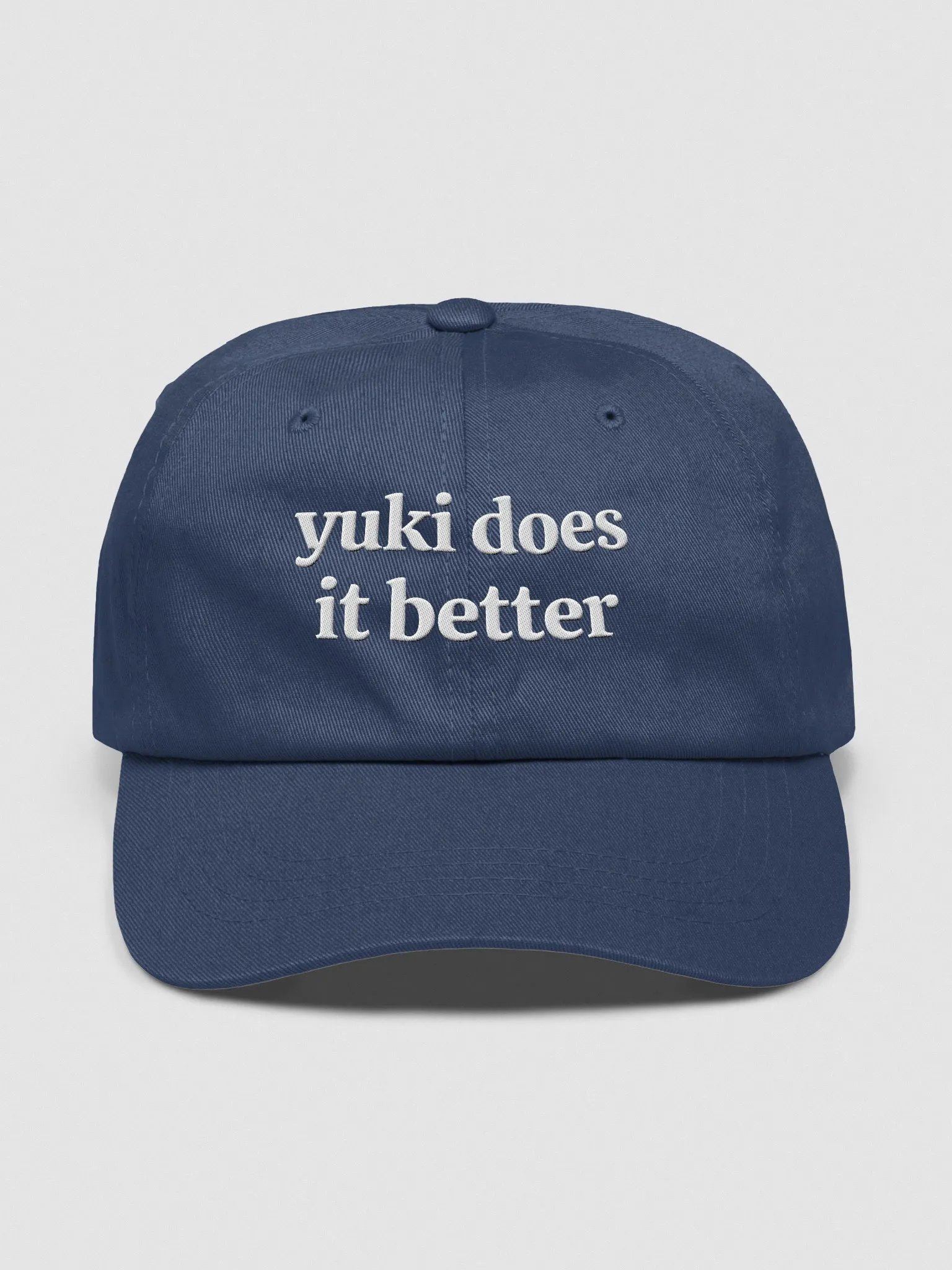 yuki does it better cap / hat - 100% cotton - embroidered product image (1)