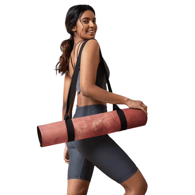 Abstract Grunge intense red Yoga Mat product image (4)