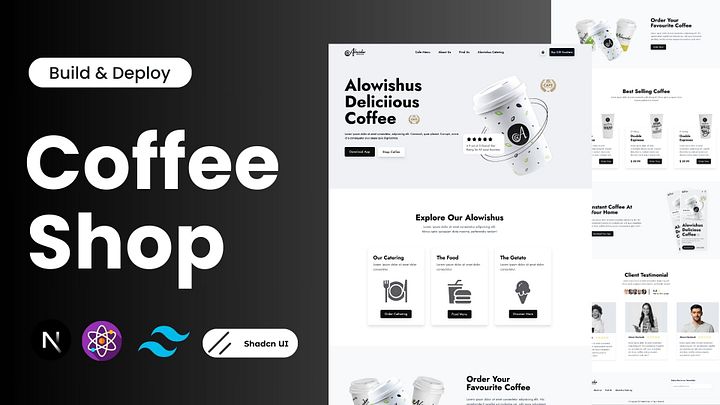 Modern Coffee Shop Website product image (2)
