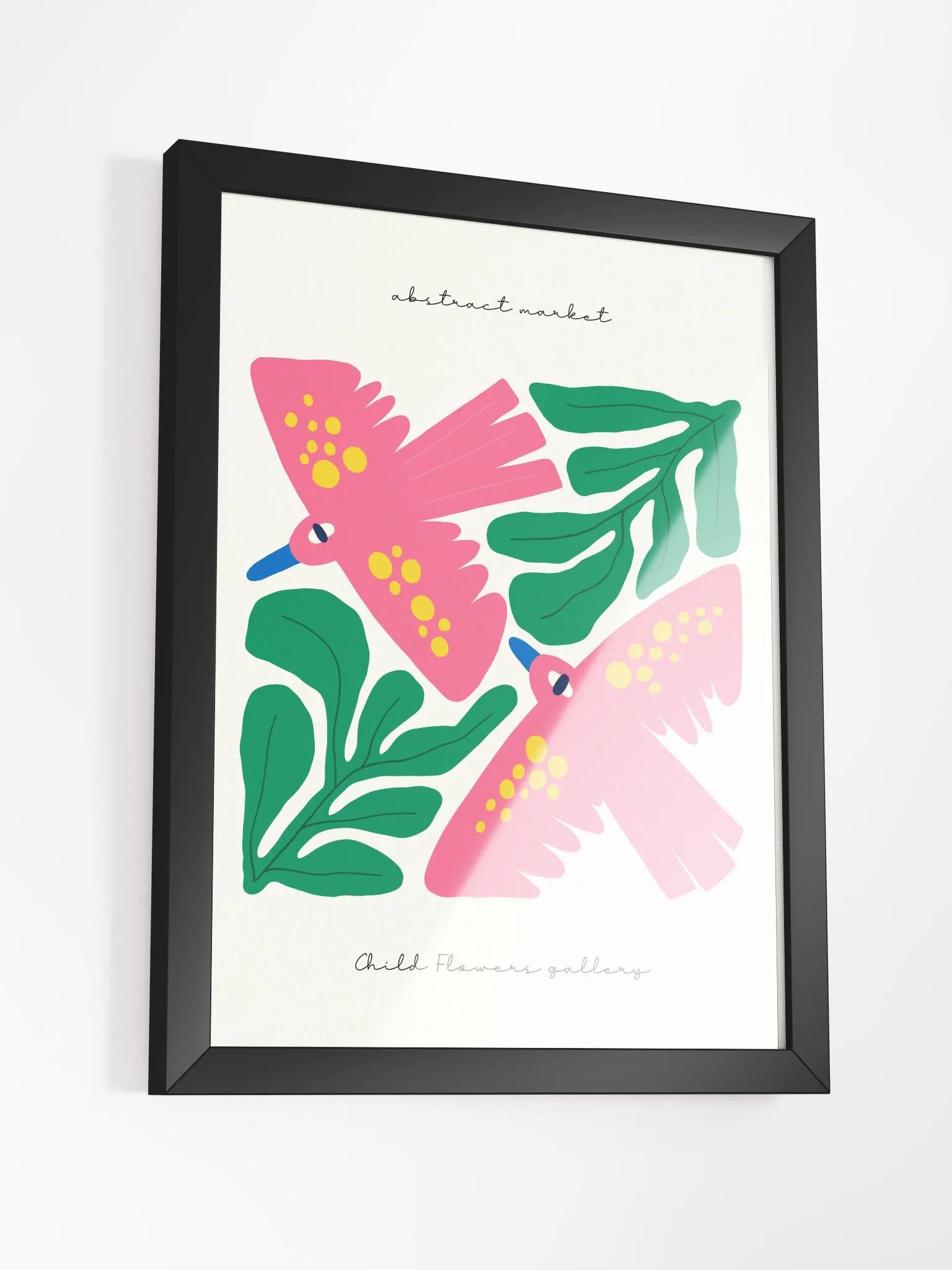 Pink Birds - Framed Poster product image (3)