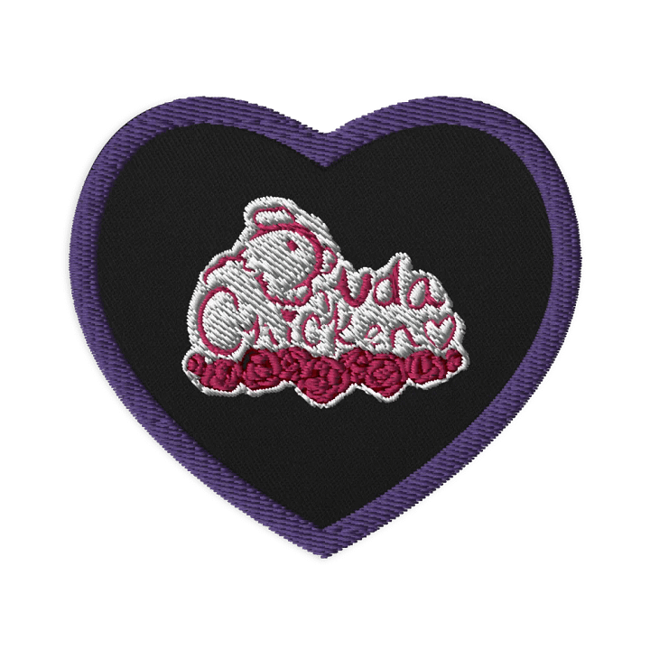 Quirky Chicken Love Embroidered Patch product image (1)