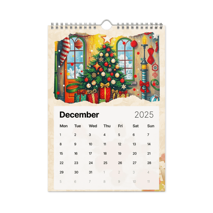 FOLK ART WALL CALENDAR 2025 product image (4)