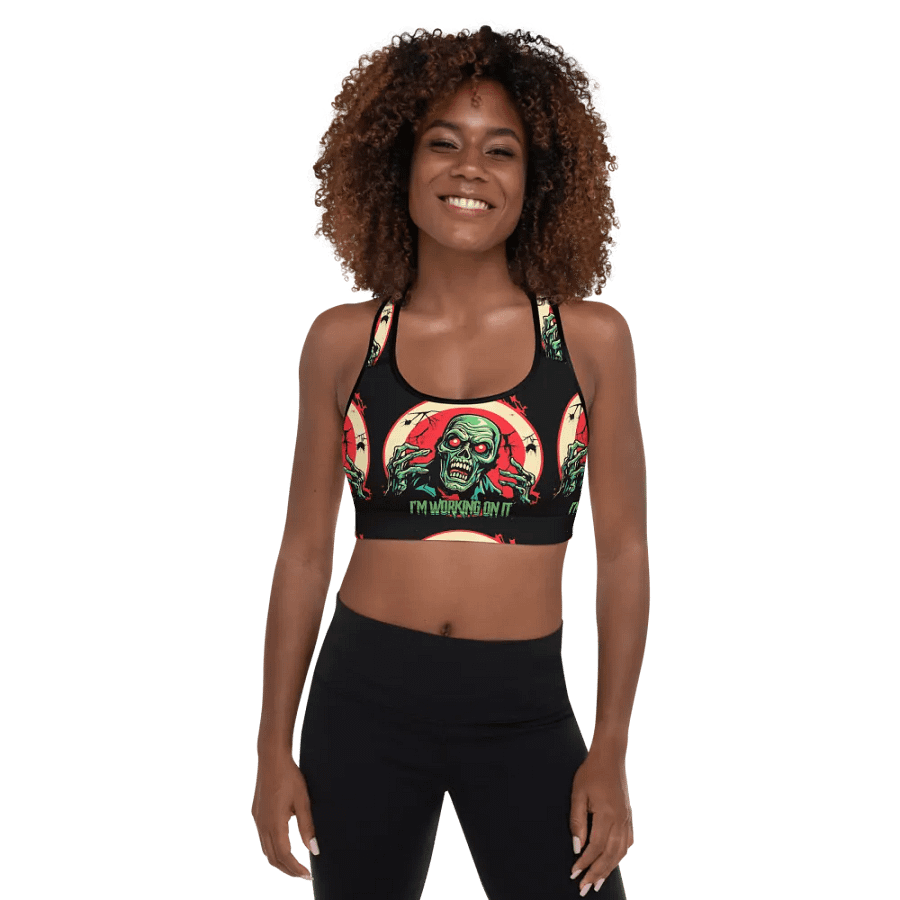 Gary the Ghoul All-Over Sports Bra product image (1)