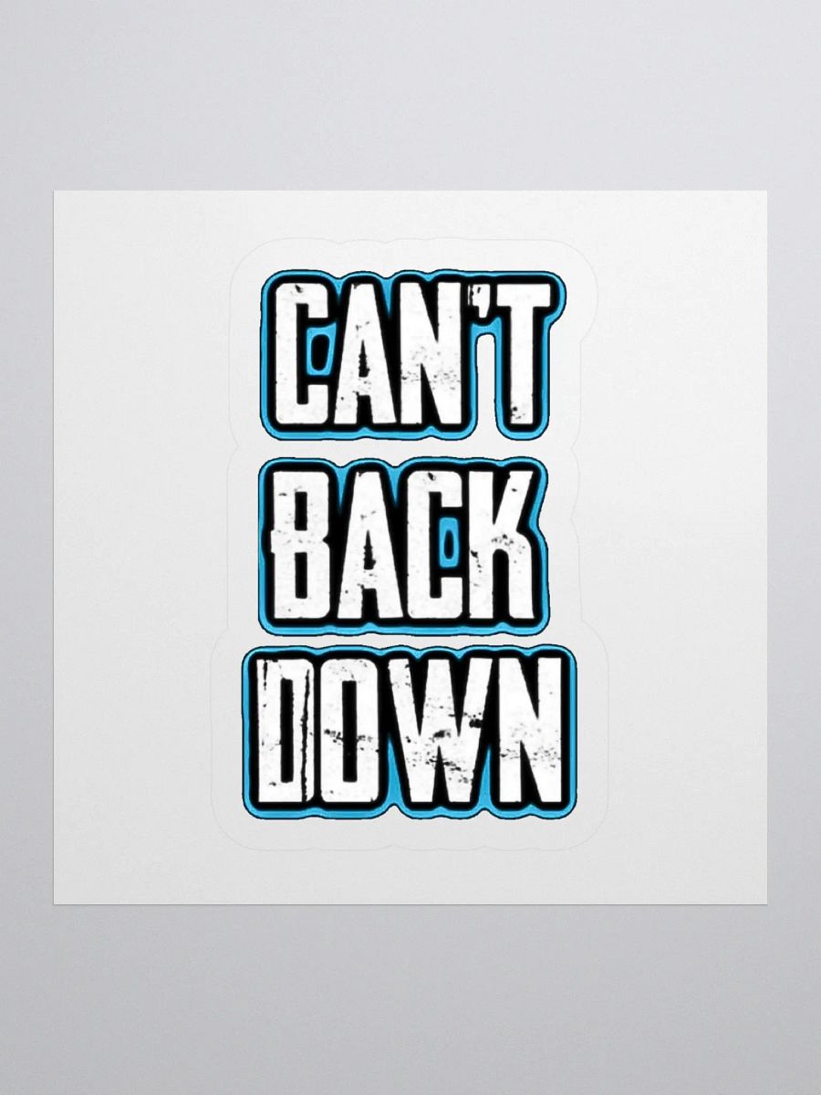 Can't Back Down (TeNN4OUR) Kiss Cut Stickers product image (4)