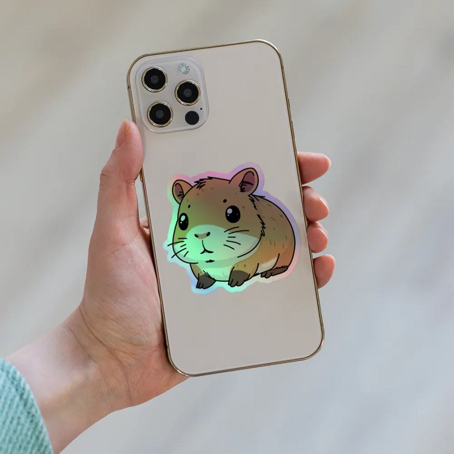 Chubby Hamster Holographic Sticker Set product image (8)