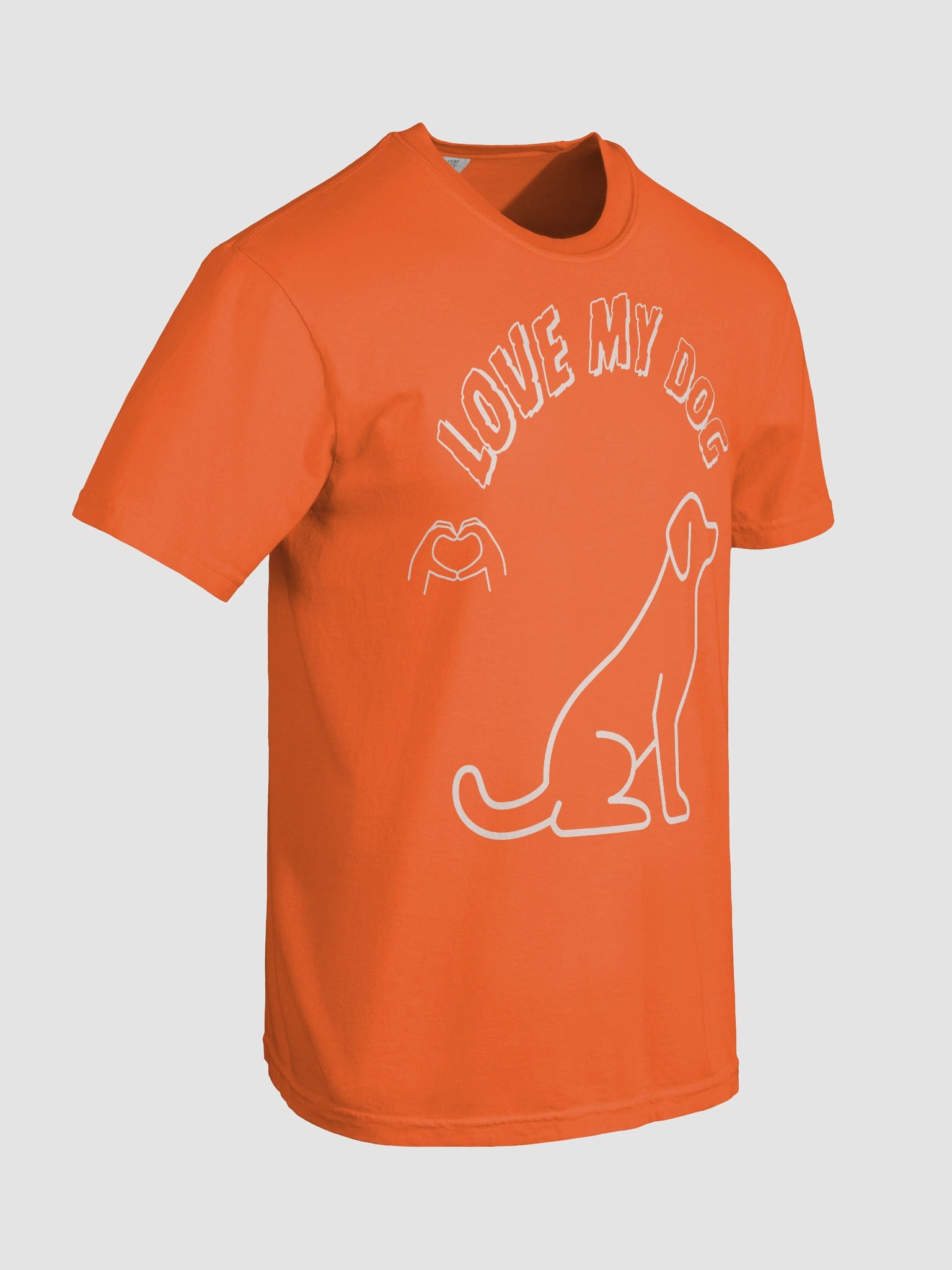 Love My Dog Heavyweight Cotton T-Shirt product image (64)