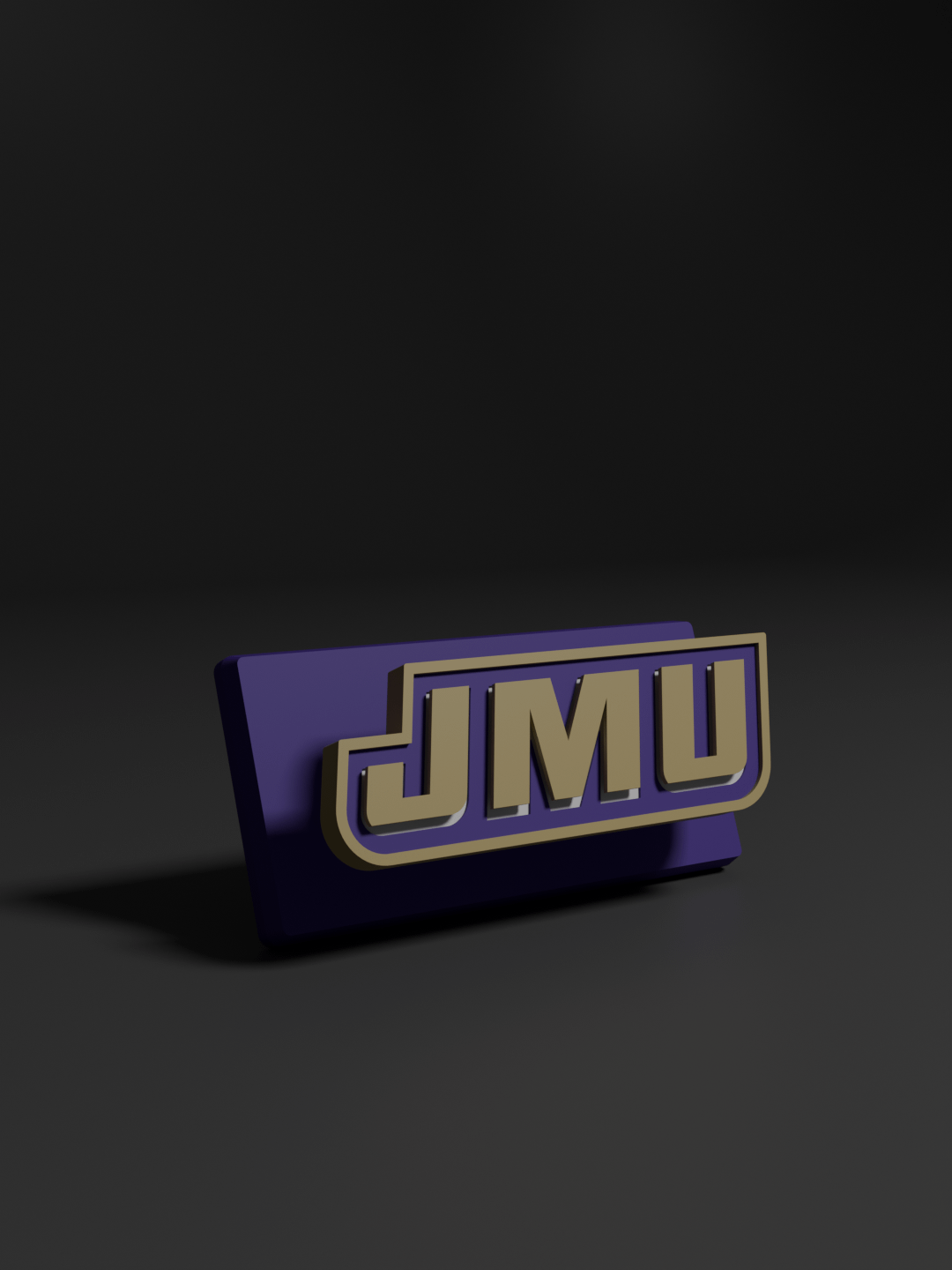 James Madison University 3D Printed Floating Logo Sign (Digital File Only) product image (1)
