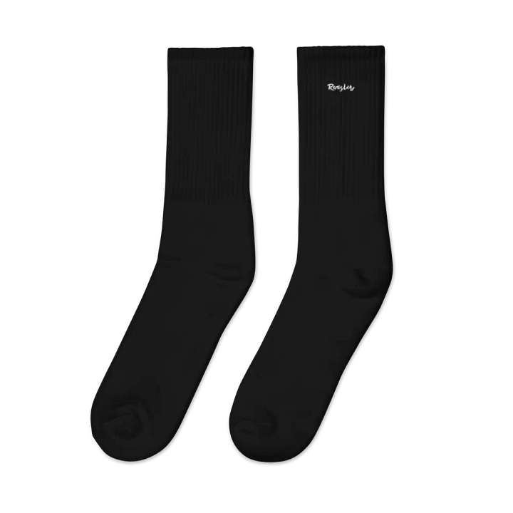 Roesler Scripted Embroidered Socks product image (2)