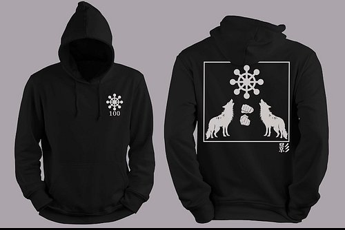100 Shadows Hoodie Black