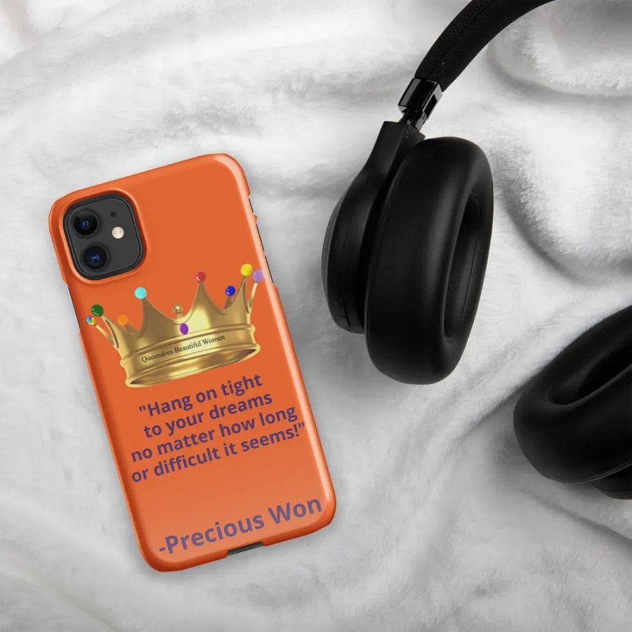 Queendom Beautiful Women iPhone® Snap Case (Orange/Amber) product image (3)