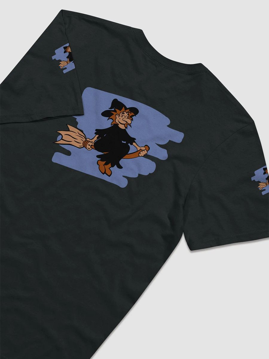 Witch Riding a Broom Halloween Tee product image (5)