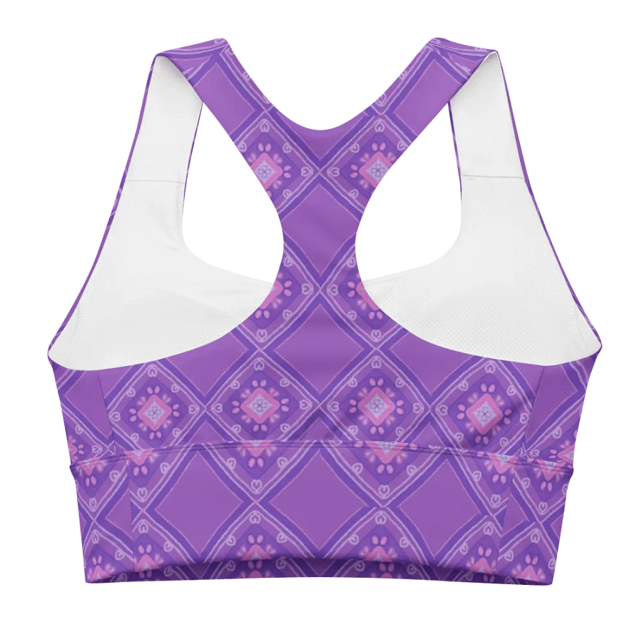Lilac_Pattern Sports Bra product image (1)