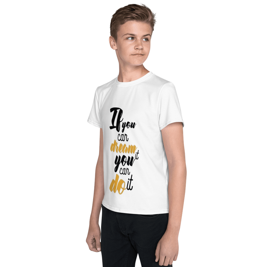 Kids Youth Crew Neck T-Shirt All-Over Print product image (3)