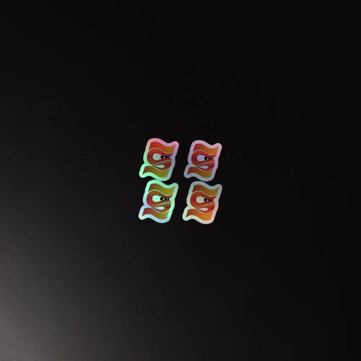 Tiki holo stickers product image (4)