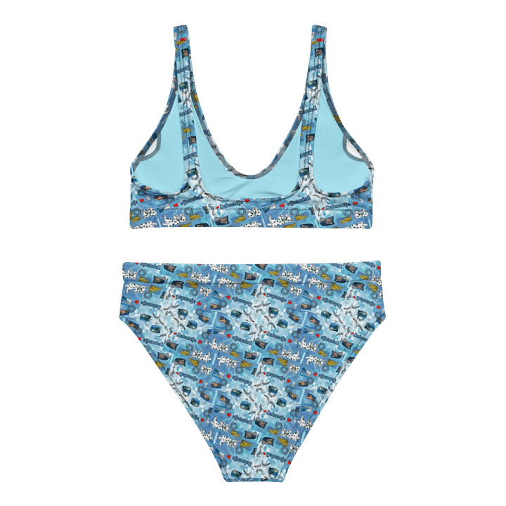 Sea style Dalmacija summer (photoshop by Dina R.) - Recycled High Waisted Bikini product image (2)
